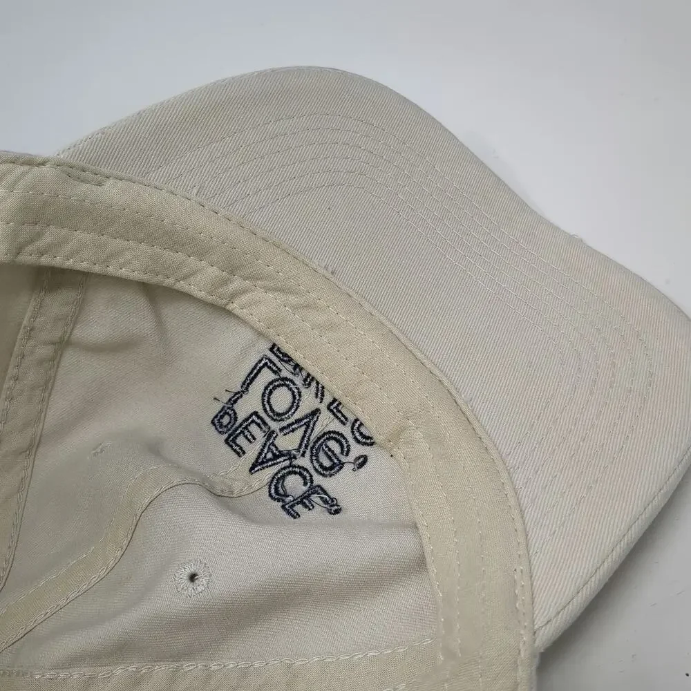 Life Is Good Baseball Cap Beige One Size Adjustable Peace Love Bikes Cotton Hat